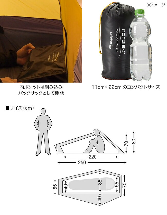 ノルディスク ロフォテン1 ULW NORDISK テント 軽量 1人用 キャンプ 宿泊 アウトドア 春夏