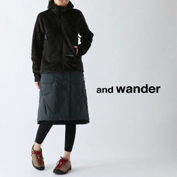 アンドワンダー トップフリーススカート and wander top fleece skirt ウィメンズ レディース AW93-FG640 スカート フリーススカート アウトドア ＜2019 秋冬＞