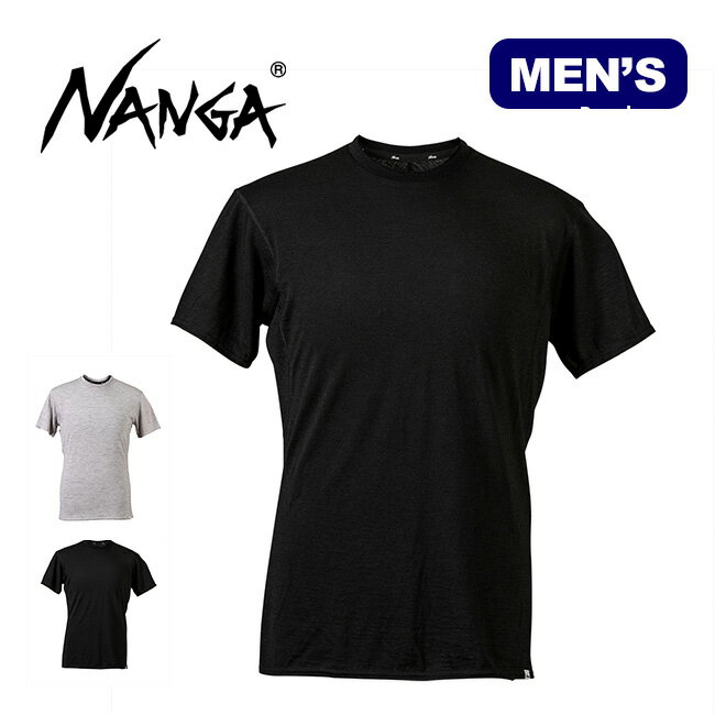 ナンガ メンズ メリノウールインナーS/S Tee MERINO WOOL INNER S/S Tee メンズ 19LE-NA-016 Tシャツ 半袖 下着 アンダーウェア ベースレイヤー アウトドア 【正規品】