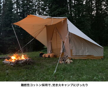 エリスキャンバステント トラックテント Ellis Canvas Tents The Truck Tent MADE IN USA 3人用 アメリカ製 アメリカ幕 防カビ 難燃 コットン サンフォージャークロス 家型 ベル型 オートキャンプ カーサイドテントアウトドア