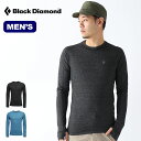 ブラックダイヤモンド ソリューション150メリノベースレイヤークルー Black Diamond SOLUTION 150 MERINO BASE CREW メンズ BD66700 ベースレイヤー Tシャツ 長袖 アンダーウェア キャンプ アウトドア 