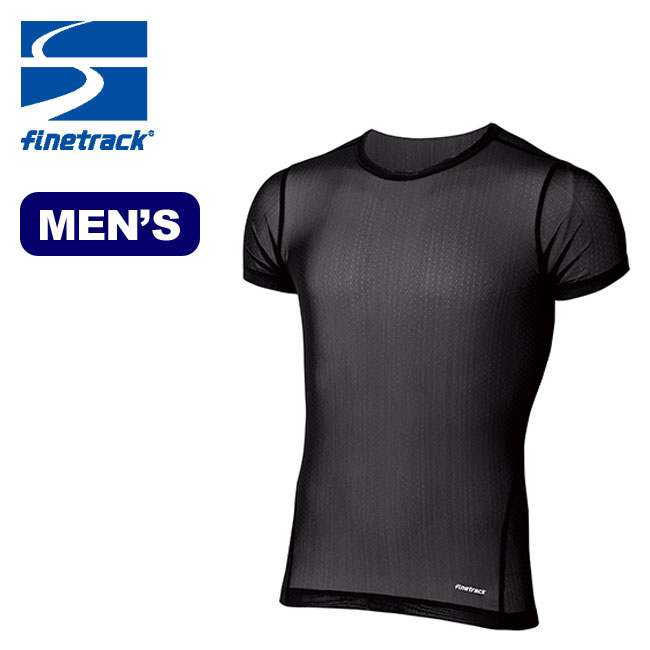 ファイントラック アウトドア インナー メンズ ファイントラック メンズ ドライレイヤークールT finetrack FUM0822 トップス Tシャツ ベースレイヤー アンダーウェア 下着 半袖 キャンプ アウトドア フェス 【正規品】