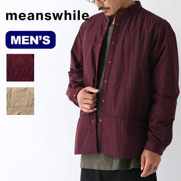 ミーンズワイル メモリシンサレートパッカブルシャツ meanswhile Memory Thinsulate Packable メンズ SHMW-SH20207 アウター ジャケット トップス コート アウトドア ブルゾン シャツ 【正規品】