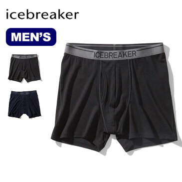 アイスブレーカー メンズ アナトミカボクサーウィズフライ Icebreaker MEN'S ANATOMICA BOXERS WITH FLY メンズ IU42001 ボクサーパンツ アンダーウエア 前開き アウトドア ＜2020 秋冬＞