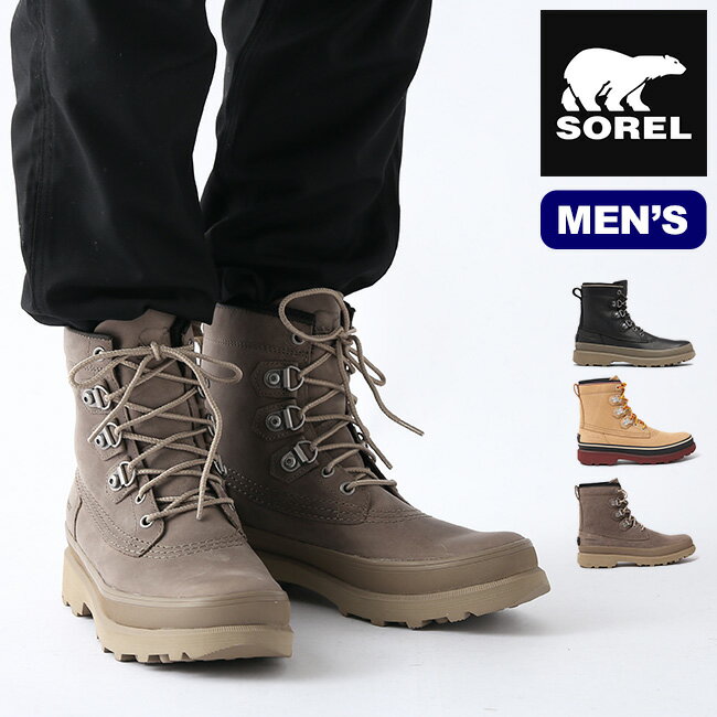 【SALE 30%OFF】ソレル カリブーストリートWP SOREL Caribou Street Wp メンズ ブーツ スノーブーツ キャンプ アウトドア フェス【正規品】