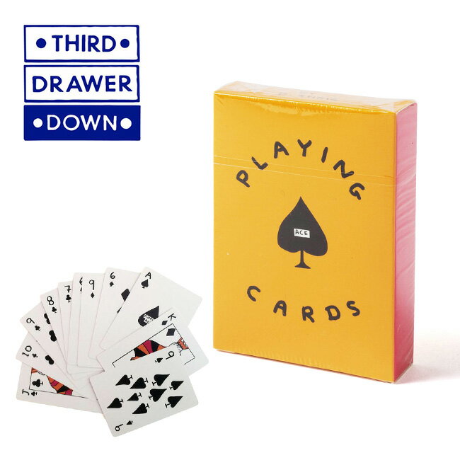 サードドローワーダウン プレイングカードデヴィットシュリグリー THIRD DRAWER DOWN Playing Cards x David Shrigley TDDS-CARDS トランプ ゲーム 雑貨 キャンプ アウトドア フェス ギフト 【正規品】