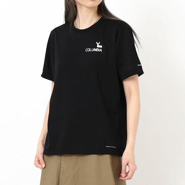 【SALE】コロンビア チェンバリンコーブ【ウィメンズ】ショートスリーブTシャツ Columbia Chamberlin Cove Short Sleeve Tee レディース PL0187 Tシャツ トップス 半袖 ロゴT キャンプ アウトドア フェス【正規品】mailsa2107