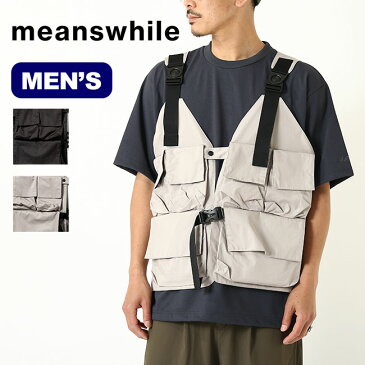 ミーンズワイル ハイデンシティギャバジンスプリットベスト meanswhile HIGH DENSITY GABARDINE SPLIT VEST メンズ MW-JKT21108 ベスト トップス キャンプ アウトドア フェス【正規品】