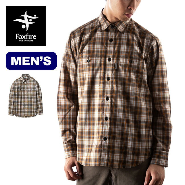 フォックスファイヤー SCミドルチェックシャツ Foxfire SC Middle Check Shirt メンズ 5212187 シャツ ジャケット トップス 防虫 着る防虫 チェックシャツ ボタンシャツ キャンプ アウトドア 【正規品】