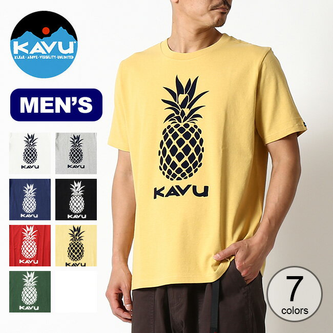 カブー パイナップルTee KAVU Pineapple Tee メンズ 19821411 Tシャツ トップス 半袖 キャンプ アウトドア フェス 【正規品】