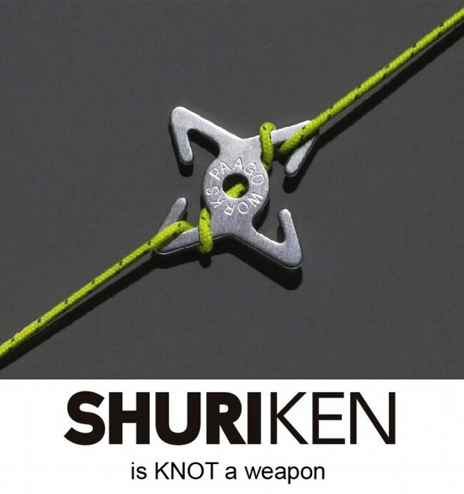 パーゴワークス シュリケン PaaGo WORKS SHURIKEN CG102 テント ロープ ツール キャンプ アウトドア フェス【正規品】通販格安セール情報 楽天 通販