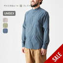 【SALE 30%OFF】アクシーズクインエレメンツ ソフトシェルのバンドカラーシャツ AXESQUIN ELEMENTS メンズ レディース ユニセックス 021067 トップス 長袖 ロングスリーブ シャツ 登山 おしゃれ キャンプ アウトドア