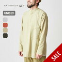 【SALE 30%OFF】アクシーズクインエレメンツ 軽くて涼しいロングシャツ AXESQUIN ELEMENTS ユニセックス メンズ ウィメンズ レディース 021101 トップス シャツ 長袖 カジュアルシャツ フェス ロング丈 バンドカラー おしゃれ キャンプ アウトドア