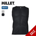 【SALE 10%OFF】ミレー ドライナミックスルー2 V NS メンズ Millet MIV02102 ノースリーブ Vネック トップス アンダーウェア ベ...