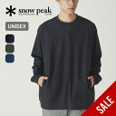 【SALE 50%OFF】スノーピーク タキビスウェットシャツプルオーバー snow peak apparel TAKIBI Sweatshirt Pullover メンズ レディース ユニセックス SW-24AU101 カットソー トレーナー 長袖 デイリーユース アパレル キャンプ アウトドア