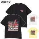 セールAVIREX AVIATORS DINERウエストコースト半袖Tシャツ WEST COAST SHORT SLEEVE T-SHIRTダイナー アビレックス(アヴィレックス)7833134057