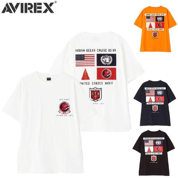 セールAVIREX TOP GUNシーチィングパッチドTシャツ SHEETING PATCH T-SHIRTトップガン 7833934012アビレックス(アヴィレックス)