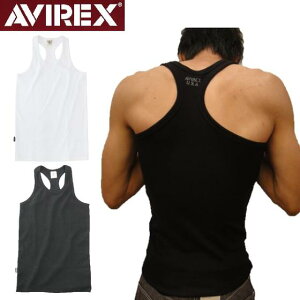 【AVIREX】2枚セット定番デイリーライン★リブ素材ボクサータイプタンクトップDAILY TANK TOP 618363,6143503（アビレックス）【smtb-k】