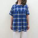 bulle de savon60 / 1 チェック 丸襟ブラウスBL-028-25-1bビュルデサボン MADE IN JAPAN(日本製)