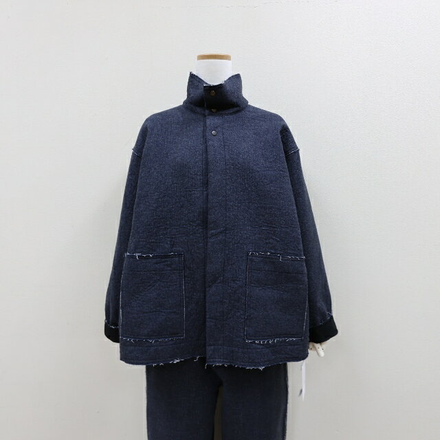 qiri（キリ）フリースニードルパンチ オーバージャケットfleece needle punch JK-004-25-2qi(bulle de savonビュルデサボン)MADE IN JAPAN(日本製)