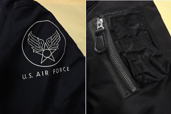 Buzz Rickson's ブラックMA-1スレンダー（ロング）Type BLACK MA-1 SLENDER (LONG) WILLIAM GIBSON COLLECTION BR14965バズリクソンズウィリアムギブソンコレクションMADE IN JAPAN (日本製)