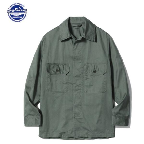 BuzzRickson's 1950年代ユーティリティシャツ(ミリタリーシャツ)SHIRT, UTILITY, COTTON SAGE GREEN BR29658(バズリクソンズ)Buzz Rickson's MADE IN JAPAN(日本製)