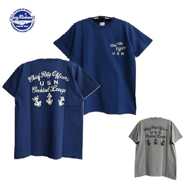 Buzz Rickson's 「U.S.N. COCKTAIL LOUNGE」プリントミリタリーTシャツMADE IN U.S.A.アメリカ製S/S T-SHIRT BR79706(バズリクソンズ)BuzzRickson's