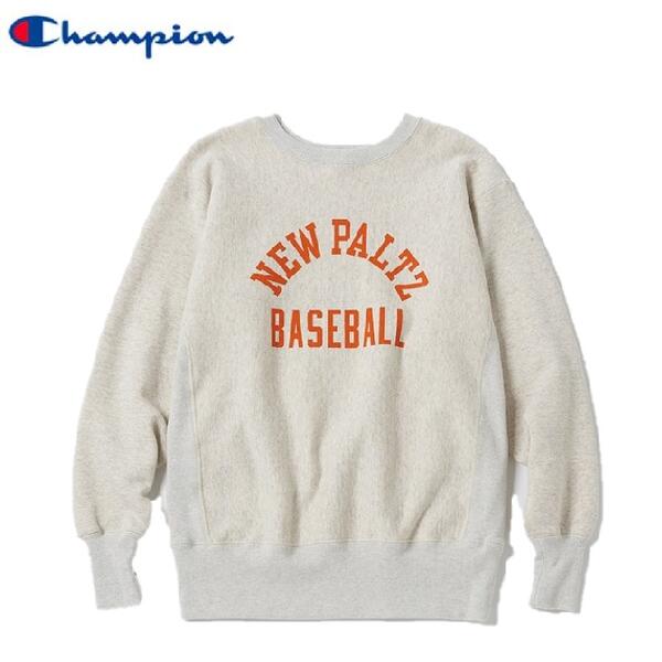 Champion 23FW NEW PALTZカレッジプリントリバースウィーブ(赤タグ)2ndパテントモデルクルーネックスウェットシャツ (トレーナー)C3-W033 TRUE TO ARCHIVESチャンピオントゥルートゥーアーカイブス MADE IN JAPAN日本製