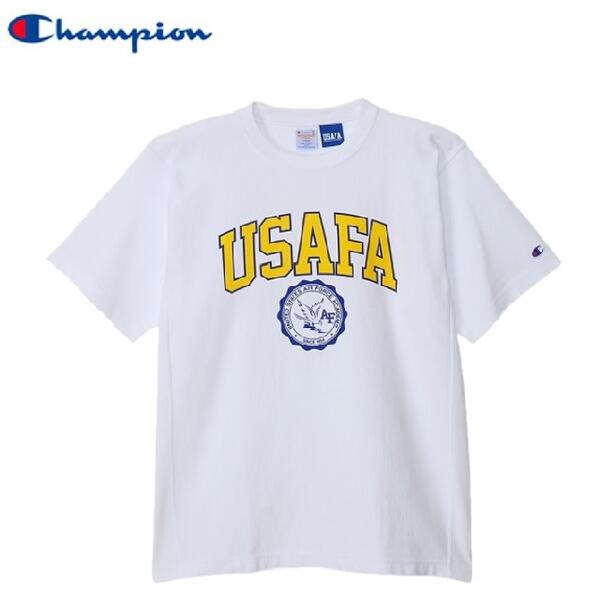 Champion (USAFA 校章)柄リラックスフィットリバースウィーブ半袖TシャツC3-Z314 Relax Fit REVERSE WEAVE SHORT SLEEVE T-SHIRT チャンピオン