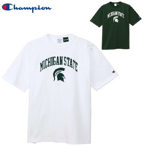 Champion (MSU Sparty)25SSプリントMADE IN U.S.A.T1011ヘビーウェイトTシャツミシガン州立大学(米国製)C5-B309(ティーテンイレブン)チャンピオン