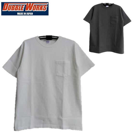 DUBBLEWORKS (2024)Lot 37002ヘビーウェイト半袖ポケットTシャツHEAVY WEIGHT SHORT SLEEVE Pocket Tee #37002 DUBBLE WORKS（ダブルワークス）MADE IN JAPAN 日本製