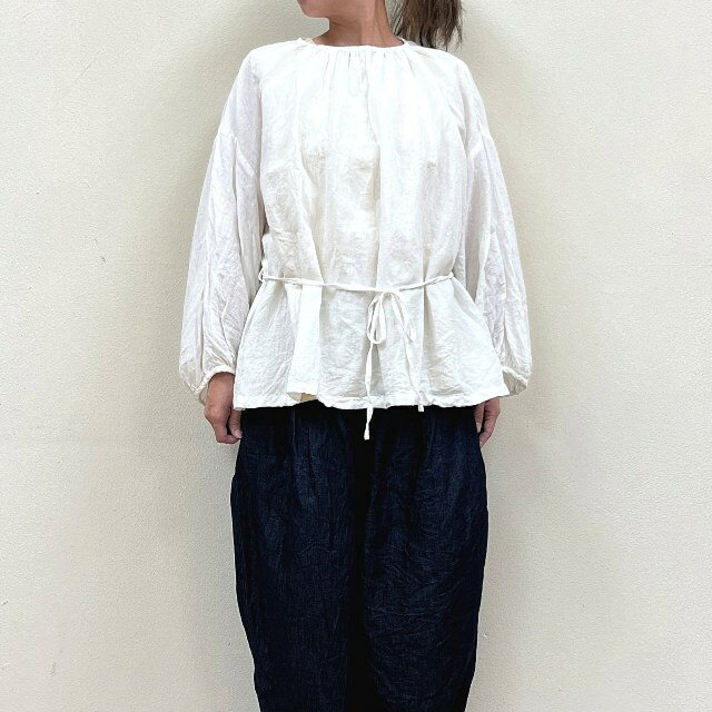 Gauze#カディコットンギャザーブラウスG1188ガーゼ（MADE IN JAPAN(日本製)