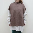 セールGauze#ボトルネックニットベスト G874(ガーゼ)