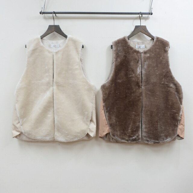 セールgrinダウン×ファー コンビベスト8244V-001グリンMADE IN JAPAN(日本製) cansas-10047636 cansasキャンサス サンプル画像3