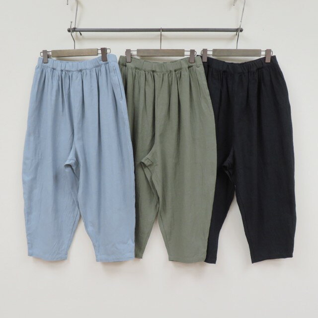 セールgrin綿麻バックサテンマヨネーズパンツ8262P-001グリン MADE IN JAPAN(日本製) cansas-10049819 cansasキャンサス サンプル画像3