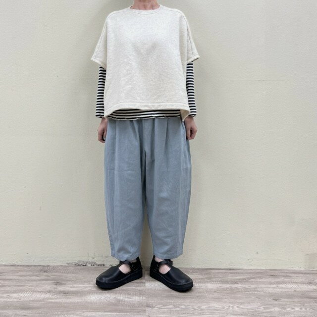 Other - grin綿麻バックサテンマヨネーズパンツ8262P-001グリン MADE IN JAPAN(日本製)