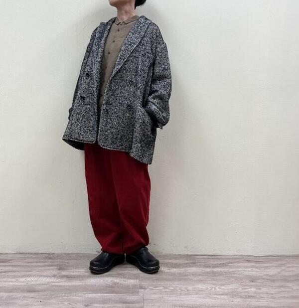 セールHonneteダブルブレストオーバーフィットジャケットDouble Breasted Over Fit JK HO-25AW-J13オネット