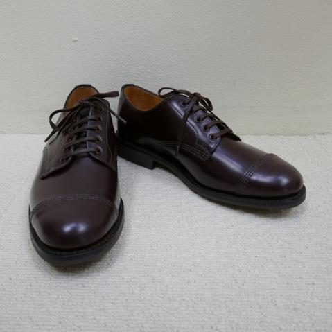 SANDERS 1830R　MILITARY DERBY SHOE　Burgunddyラバーソール バーガンディ（ボルドー）(サンダース)