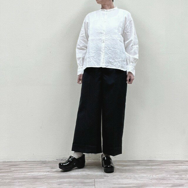 セールGRANDMA MAMA DAUGHTER toroクロップドワイドパンツTP2012721グランマ ママ ドーターMADE IN JAPAN(日本製)グランマ ママ ドーター