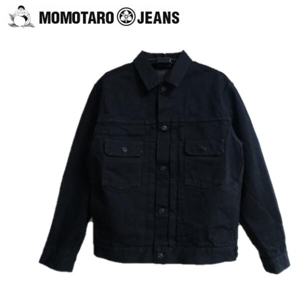 Ϻ 15.7oz֥åǥ˥֥ݥåȥ㥱åȥMXGJ1108(󥦥å)BLACKBLACK DOUBLE POCKET JACKET MOMOTARO JEANSʥ⥿󥺡