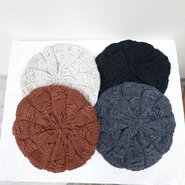 SIGNA 1925ざっくり編みアランベレー帽CABLE KNIT BERET（ニット帽）NSG2161 シグナ1925