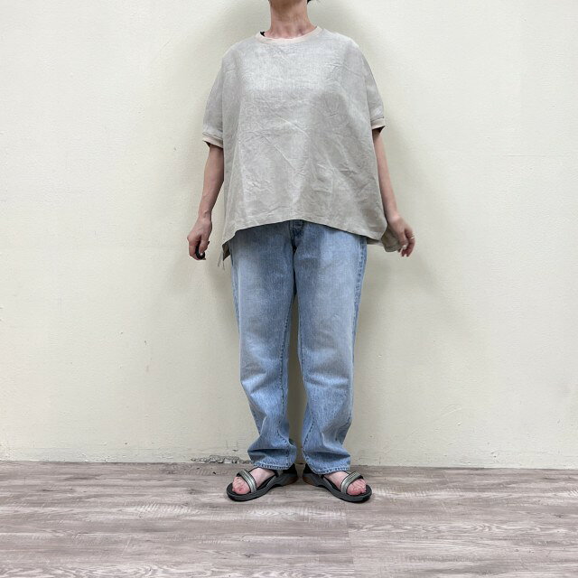 ORDINARY FITSリネンワイドプルオーバーTシャツ LINEN WIDE PULLOVER TEE(布帛ワイドTシャツ) SH026 MADE IN JAPAN(日本製)オーディナリーフィッツ