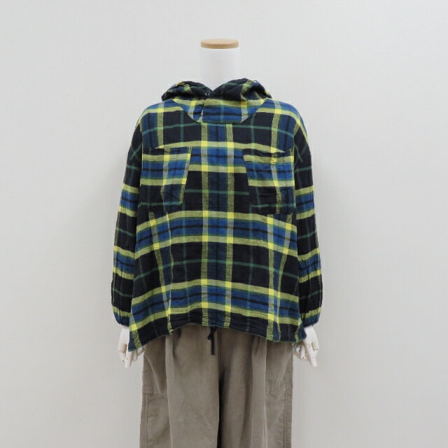 LAITERIEシャーリング起毛チェックアノラック(ブラウス)LB25314レイトリーNOUVELLES DU PARADIS（ヌーヴェル ドゥ パラディMADE IN JAPAN(日本製)(4)