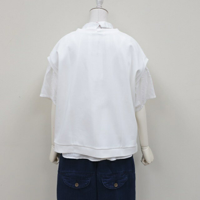 セールLAITERIE（レイトリー)★ディペンドポンチ　ベスト(カットソー)　LC24105NOUVELLES DU PARADIS（パラディ）MADE IN JAPAN(日本製) cansas-10046631 cansasキャンサス サンプル画像2