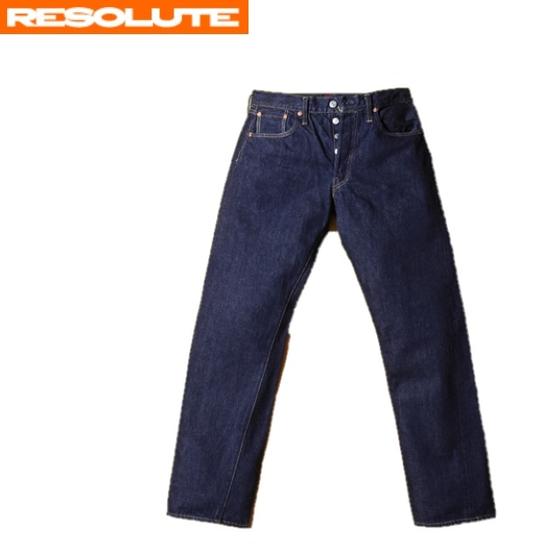 リゾルト ジーンズ メンズ 【RESOLUTE】モデルNo.711 50年代モデルやや太めのシルエット(ワンウォッシュ)(36~40インチ)1950年代のXXをモチーフとしたデザイン★（リゾルト）【smtb-k】