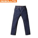 RESOLUTE 710 60年代モデルDENIM(ワンウォッシュ)リゾルトの基本となる細めのテーパードストレート★（リゾルト）【smtb-k】