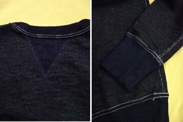 サムライジーンズ 日本製両VガゼットへビィーウエイトインディゴスウェットSIS-101 SAMURAI JEANS MADE IN JAPAN