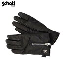 SchottワンスターウィンタージップグローブONE STAR WINTER ZIP GLOVE☆3119058ショット(レザーグローブ)手袋MADE IN JAPAN日本製7823170014【ラクーポン対象外】