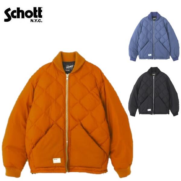 ショット コート メンズ セールSchott キルティングダウンジャケットQUILTED DOWN JACKETキルテッドダウンジャケット 7823253005 Schottショット