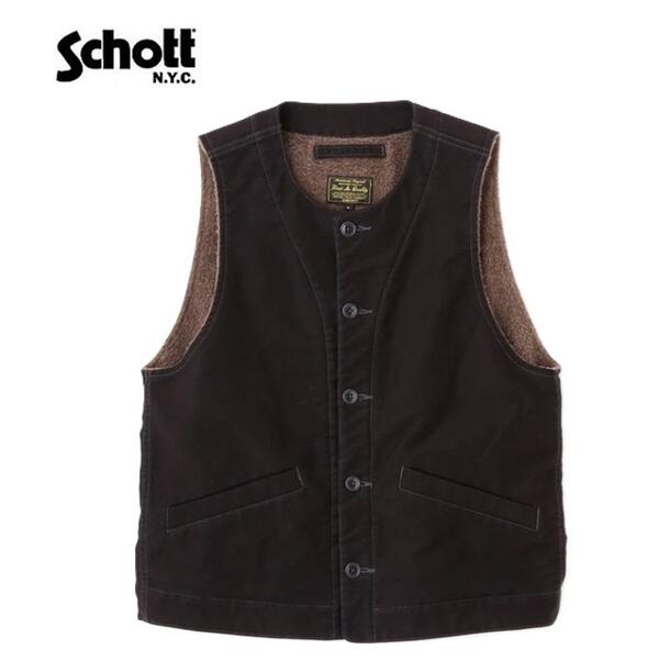 【送料込み】Schott ブラック ボアベスト Mサイズ 楽天市場】schott ショット（ベスト・ジレ｜トップス）：メンズ